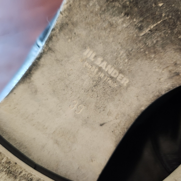 Jil Sander Black White Leather Oxford Lace Up Shoes - Picture 5 of 9